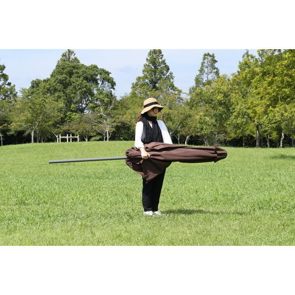 不二貿易（Fuji Boeki） アルミパラソル 270cm ブラウン