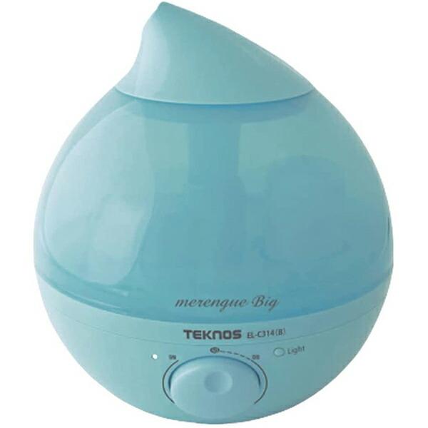 TEKNOS 加湿器 超音波式 しずく型 ブルー EL-C314-B