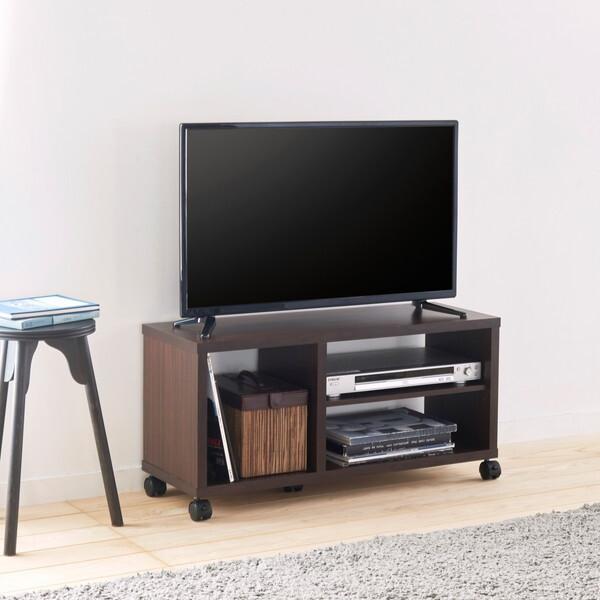 白井産業　テレビ台 白井産業 FUL-4080TVDK キャスター付テレビ台 (幅80cm) メーカー直送