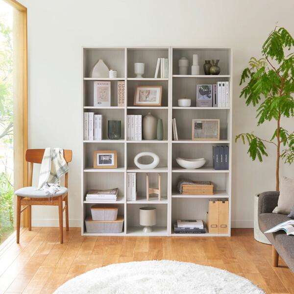 白井産業 FUL-1885 WH シンプルオープンラック フルニコ ホワイト