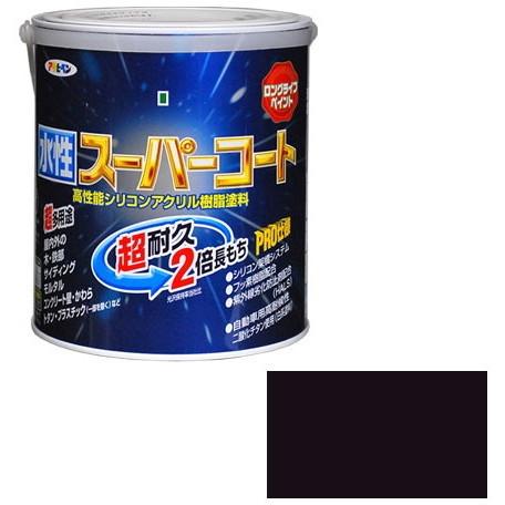 アサヒペン 水性スーパーコート 1.6L (オータムブラウン)｜sake-premoa