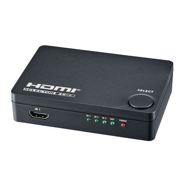 オーム電機 AV-S03S-K 黒 HDMIセレクター 3ポート｜sake-premoa