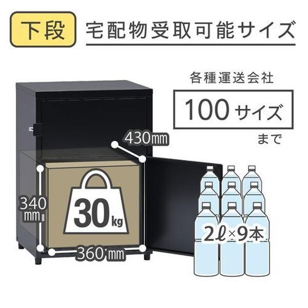 GREEN LIFE TR2-4568(BK) 二段宅配ボックス レシーボ メーカー