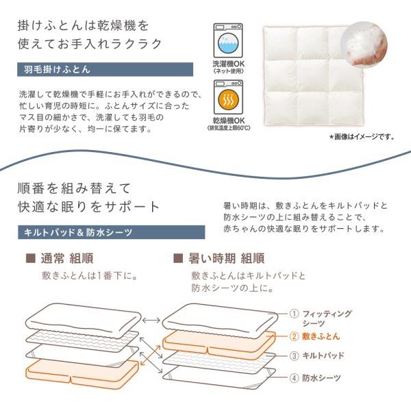 Combi（コンビ） すくすや トモネル用 ベビー羽毛ふとん8点セット