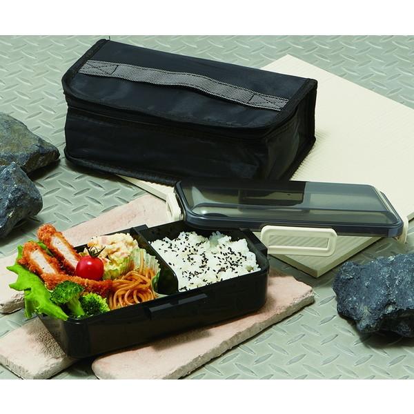 スケーター ブラック KCPFLB8AG 弁当箱 1段 (830ml ふわっと盛れる