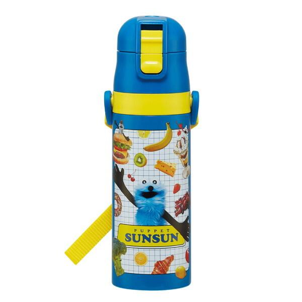 スケーター SDC4 パペットスンスン 水筒 子供用 直飲み 470ml 男の子