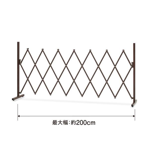 タカショー BEW-AF200BRW 美WOOD アコーディオンフェンス ブラウンウッド メーカー直送｜sake-premoa｜04