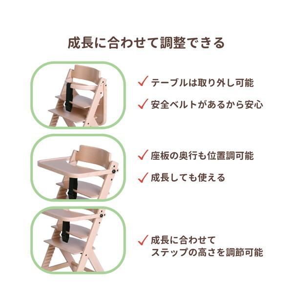 Vita ヴィータ 木製ハイチェア テーブル＆ガード付き ブラウン 保証 