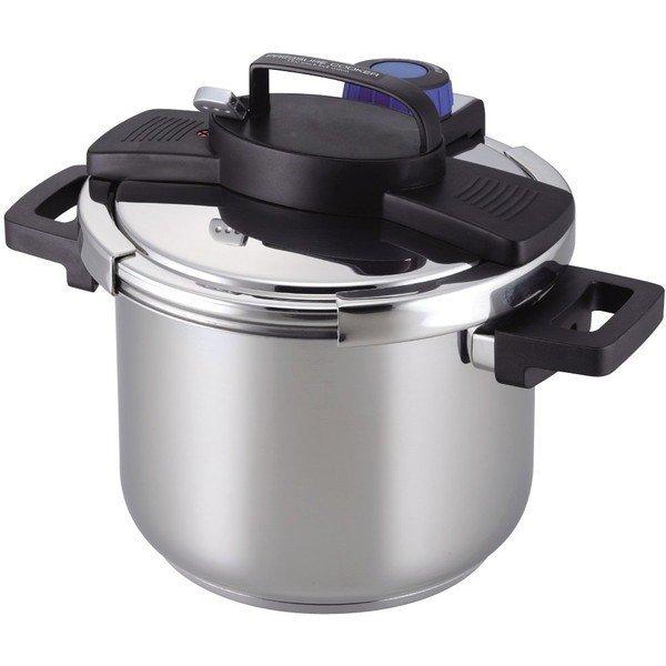 H-5389 3層底ワンタッチレバー圧力鍋5.5L IH対応 パール金属