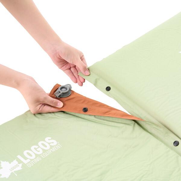 LOGOS （楽ちんバルブ・高密弾力）55セルフインフレートマット・SOLO