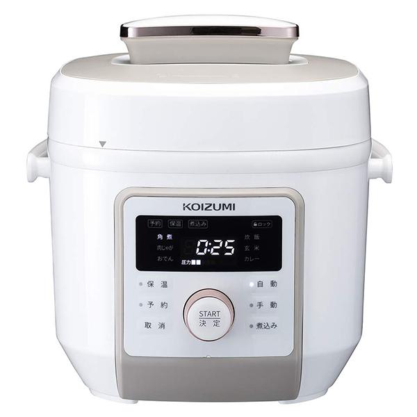 値引 コイズミ Ksc 4501 ホワイト マイコン電気圧力鍋 白 炊飯 簡単 時短 自動調理 5合 大容量 煮込み 和食 シンプル 保温 Ksc4501 送料込 Www Gran Gusto It