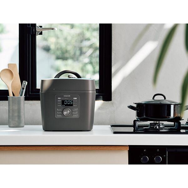 KOIZUMI（コイズミ） KSC3503H グレー マイコン電気圧力鍋 (1.6L