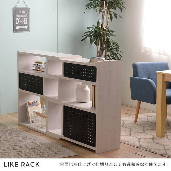 4FUL（フォーフル） 伸縮ラック シェルフ ホワイト 収納棚 間仕切り