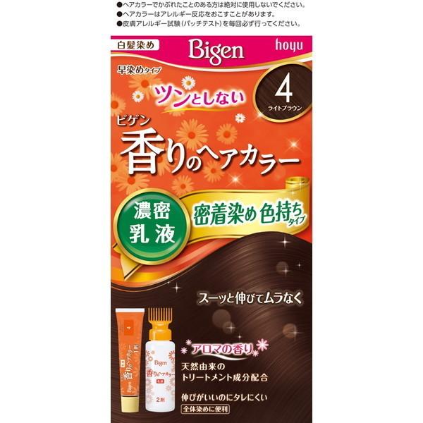 4987205052385 【27個入】 ビゲン 香りのヘアカラー 乳液 4 93491【キャンセル不可】 hoyu（ホーユー） ビゲン 香りのヘアカラー 乳液 4 1セット : 総合通販
