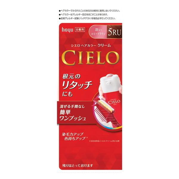 hoyu（ホーユー） シエロ ヘアカラーEXクリーム 5RU 1セット : 総合