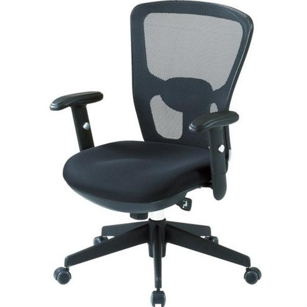 TRUSCO MC5A オフィスチェアMC-5A 背面メッシュタイプ肘付