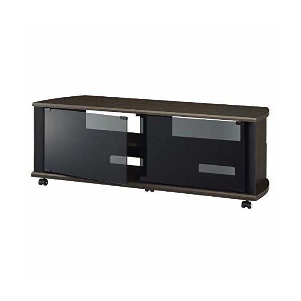 ハヤミ工産 TV-MS120H ダークブラウン テレビ台 (43〜52V型対応) メーカー直送