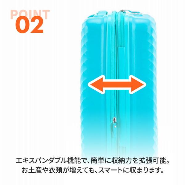 サムソナイト SQUASEM SP 66cm EXP TITANIUM チタニウム スクアセム スーツケース (69/78L)