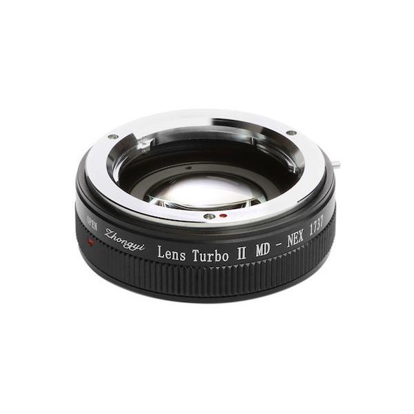 中一光学 Lens Turbo II MD-NEX フォーカルレデューサー マウントアダプター(ミノルタMD・MC・SRマウントレンズ → ソニーNEX/α.Eマウント)｜sake-premoa