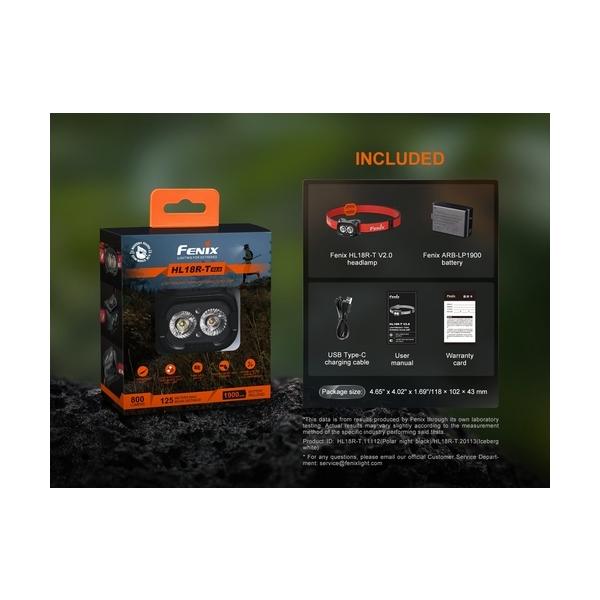 FENIX HL18RTV20 充電式LEDヘッドライト HL18RT V2.0 メーカー直送