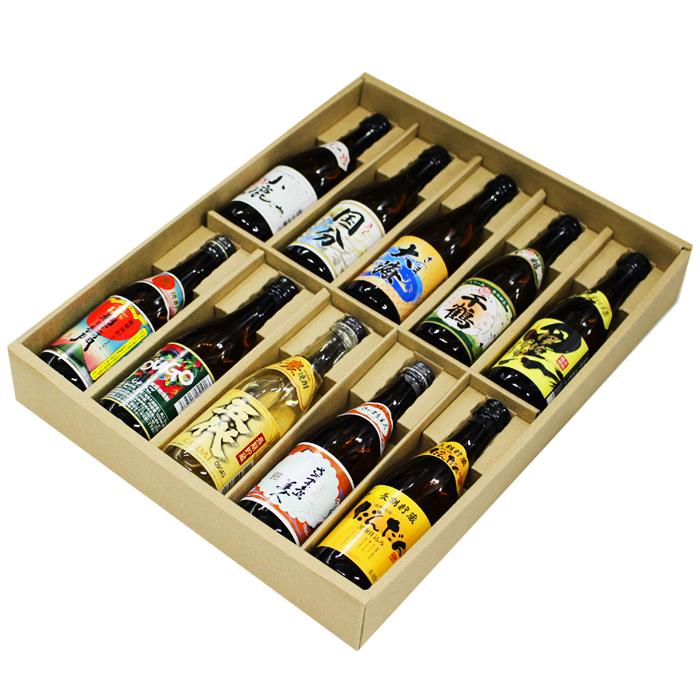 地域別 送料無料 焼酎ミニボトル詰め合わせ 100ml 各25度 合計10本 10