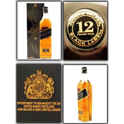 ジョニー・ウォーカー ブラックラベル 750ml6本 ジョニーウォーカー（JOHNNIE WALKER） 送料別 ブラックラベル 40度