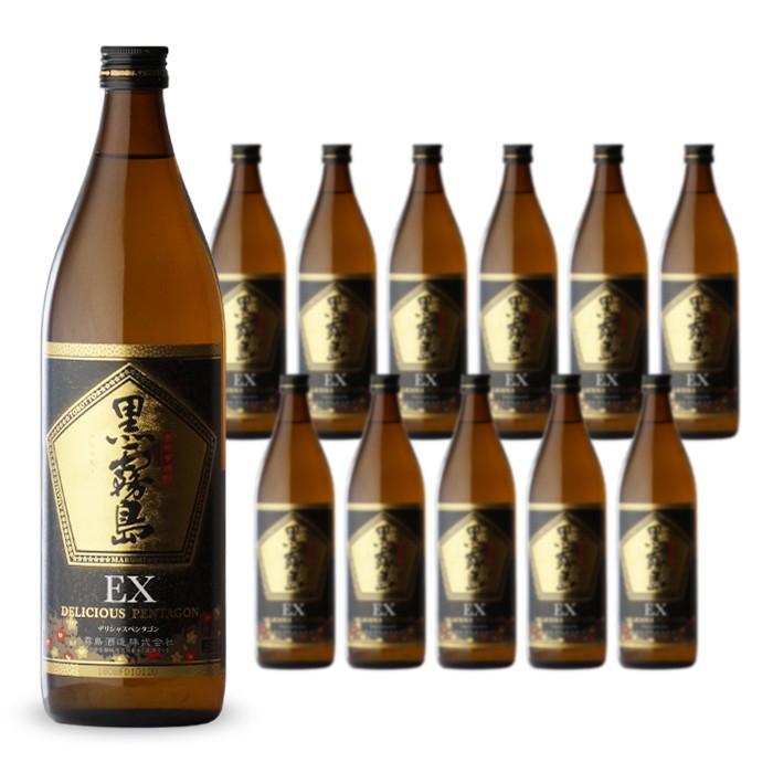 25度 黒霧島 EX 900ml 瓶 12本 (900ml) 霧島酒造 黒霧島EX デリシャスペンタゴン 芋焼酎 25度 900ml瓶 12本