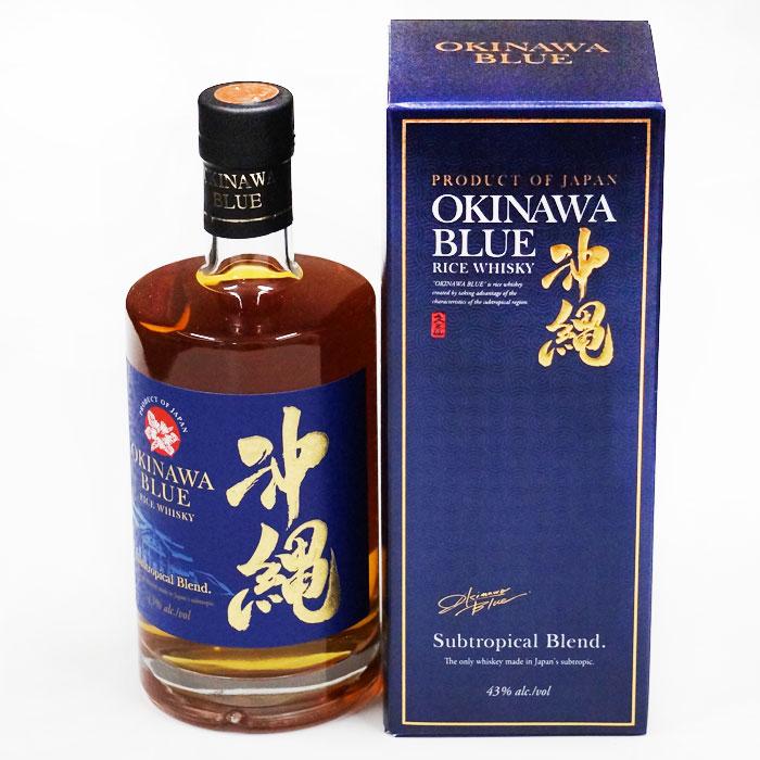 沖縄 BLUE 沖縄ブルー 久米仙酒造 43度 750ml 箱付き 国産ウイスキー