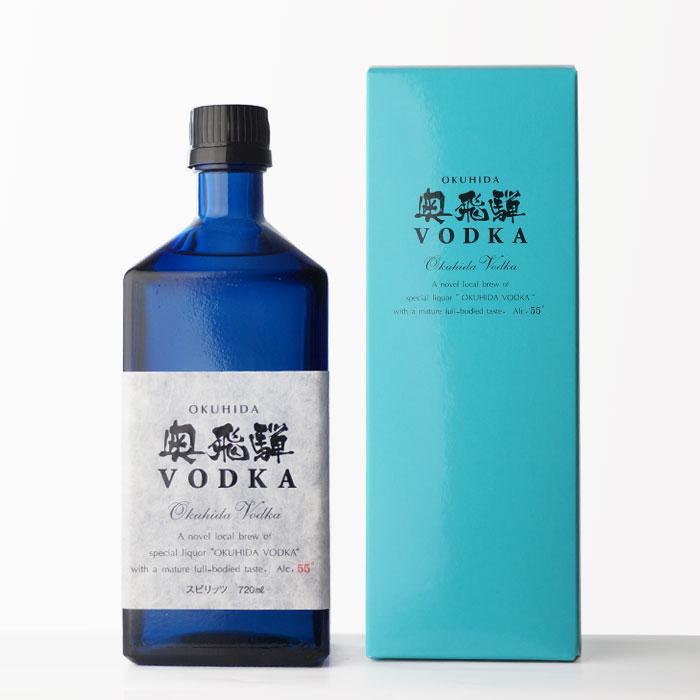 送料別 奥飛騨ウォッカ 奥飛騨酒造 箱付き 55度 720ml 瓶 OKUHIDA