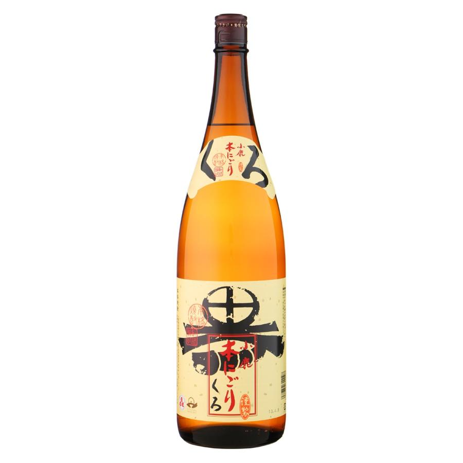 『送料無料6本セット』本格芋焼酎　小鹿　本にごり黒　25度　1800ml×6本　小鹿酒造　芋焼酎｜sake-super-dry