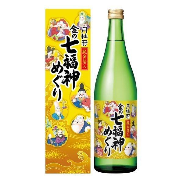 月桂冠 金の七福神めぐり 純金箔入 日本酒 包装無料】月桂冠 金の七福神めぐり 純金箔入 720ml 月桂冠(株) 日本酒