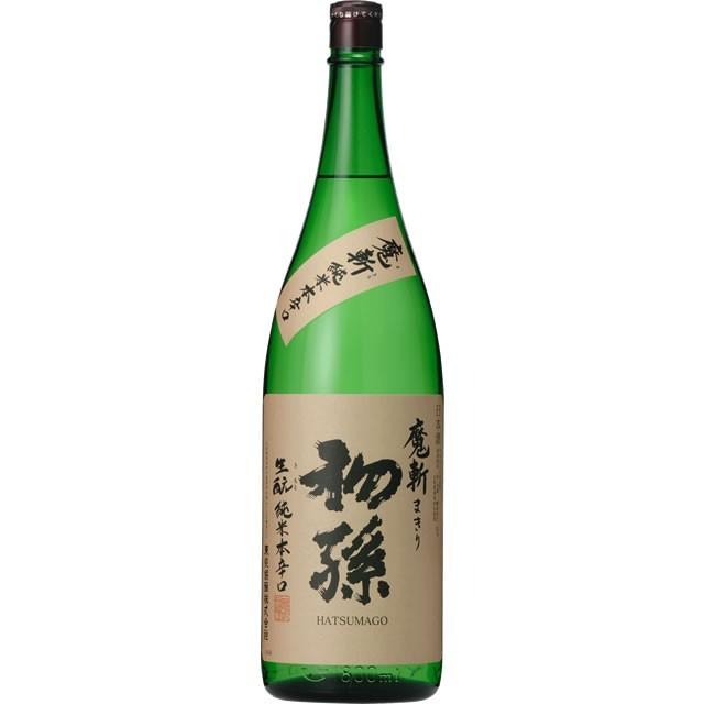 【6本セット】初孫　魔斬　純米本辛口　1800ml×6本　東北銘醸　日本酒｜sake-super-dry