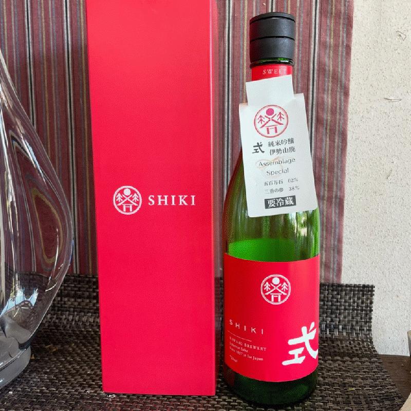 式 SHIKI SWEET 燦果 赤ラベル 720ml 日本酒 純米吟醸 かすみ酒 山廃