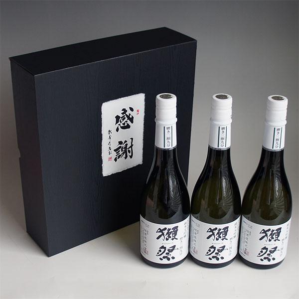 獺祭 感謝ギフト箱入り 日本酒セット 720ml 3本組 純米大吟醸39 磨き三