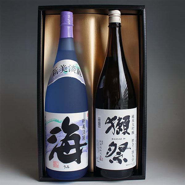 獺祭 感謝ギフト箱入り 日本酒 焼酎セット 1800ml 2本組 純米大吟醸 39