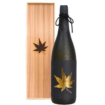 麒麟山酒造 お中元 麒麟山 紅葉 金 20年超熟成吟醸酒 1800ml 桐箱入り 