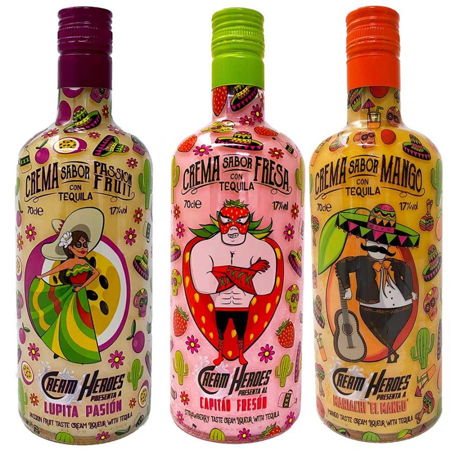 クリームテキーラ] クリームヒーローズ 3本セット(パッションフルーツ