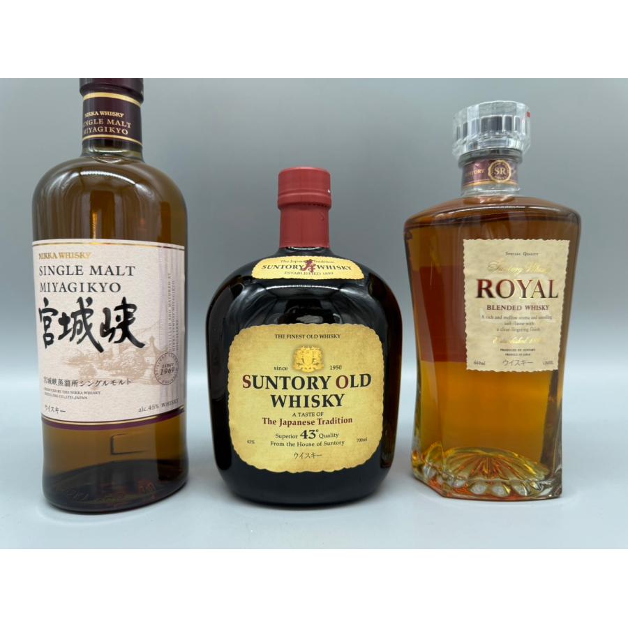 宮城峡NA,500ml 3本セット。 旧宮城峡。 ニッカ ウイスキー シングルモルト 宮城峡 （モルティ＆ソフト