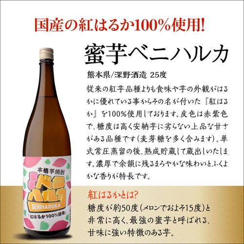 8/24〜25限定P5倍 芋焼酎 赤芋＆紫芋 フルーティー焼酎 飲み比べ