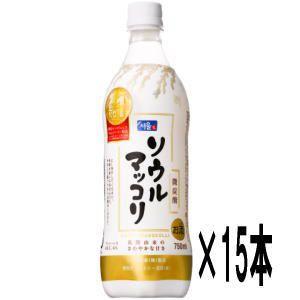 ソウルマッコリ 750ml×15本(1ケース) ペットボトル : 酒のスーパー 