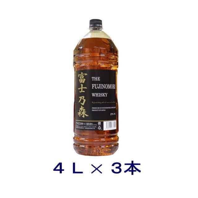 ウイスキー］送料無料※3本セット 37度 富士乃森 4LPET 3本