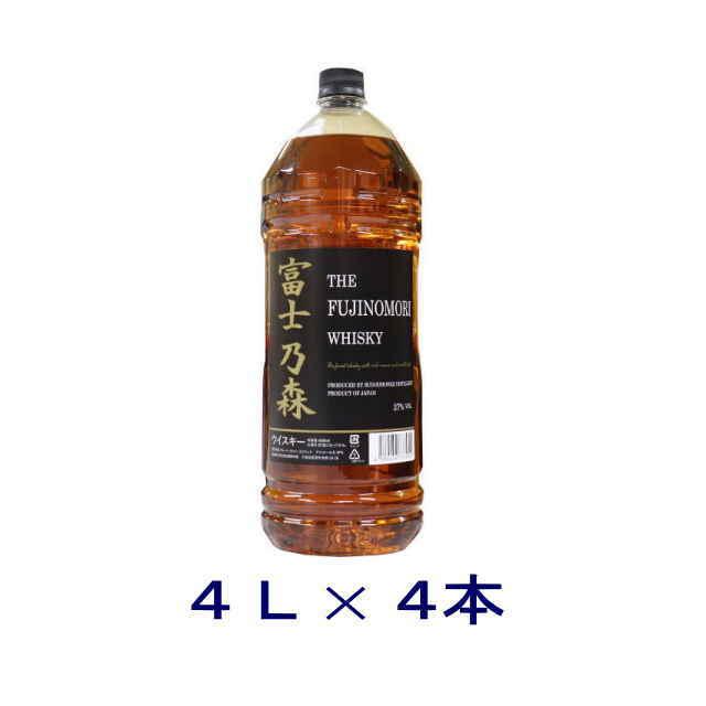 ウイスキー］送料無料※ 37度 富士乃森 4LPET 1ケース4本入り 