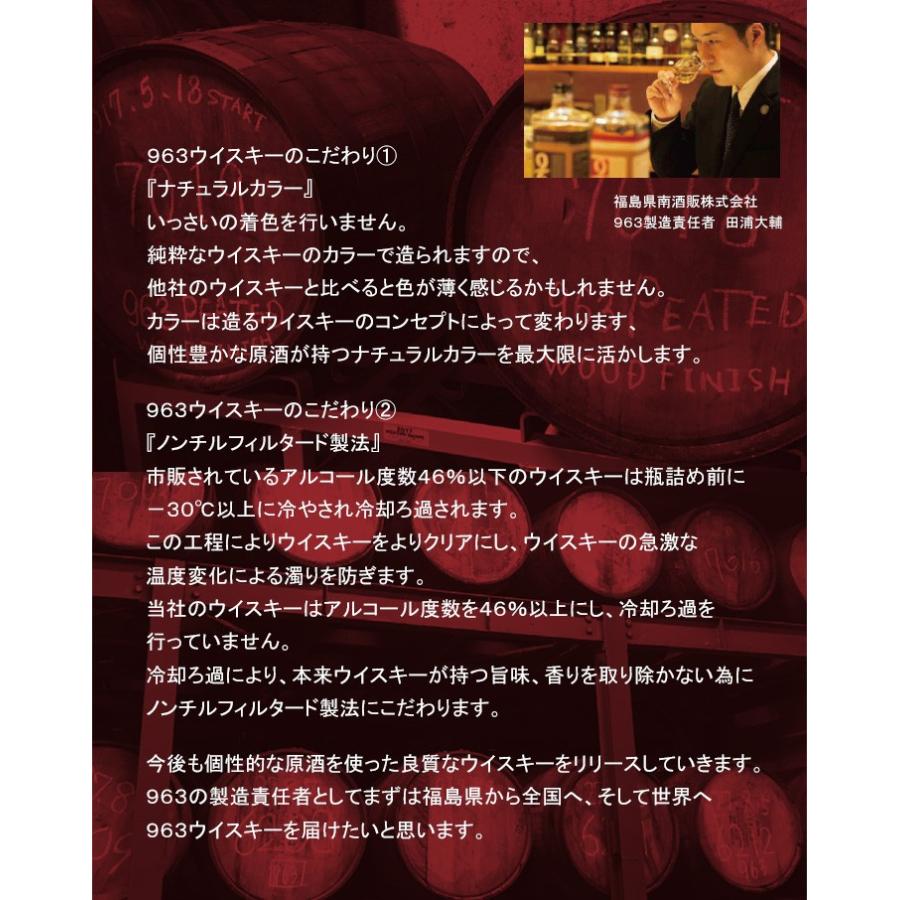 笹の川酒造　（郡山市）963　21年ファインブレンデッドウイスキー　700ｍｌ 