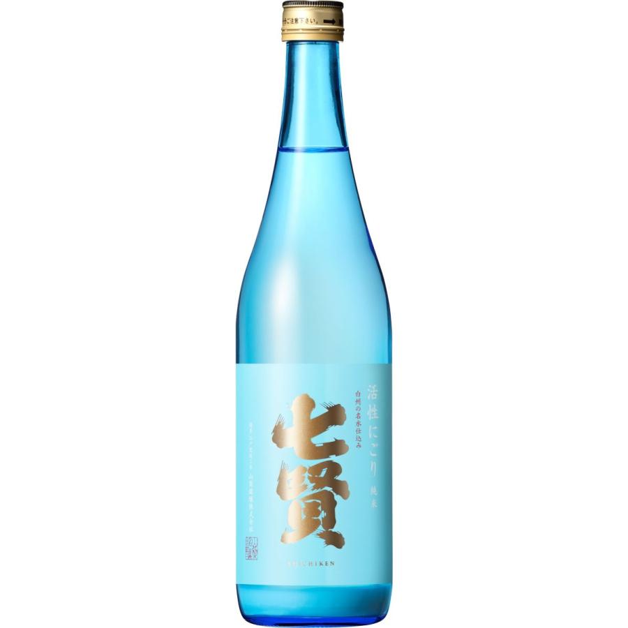 七賢 日本酒720ml 純米活性にごり 4合瓶 発泡 : もりたやヤフー店 