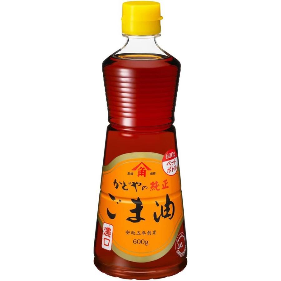 かどや製油 かどや 銀印純正ごま油 濃口 600g 食品・調味料・菓子 