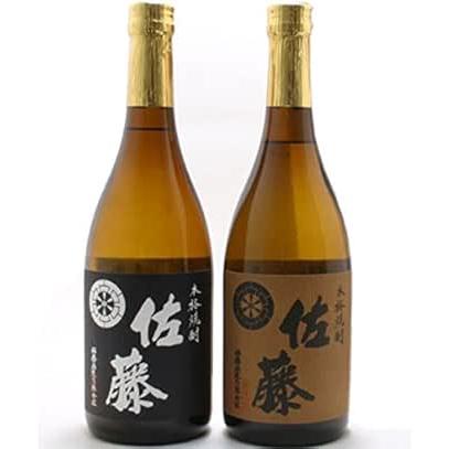 佐藤 黒 佐藤酒造の焼酎セット 芋焼酎 ＆ 麦焼酎 佐藤麦 各720ml : お