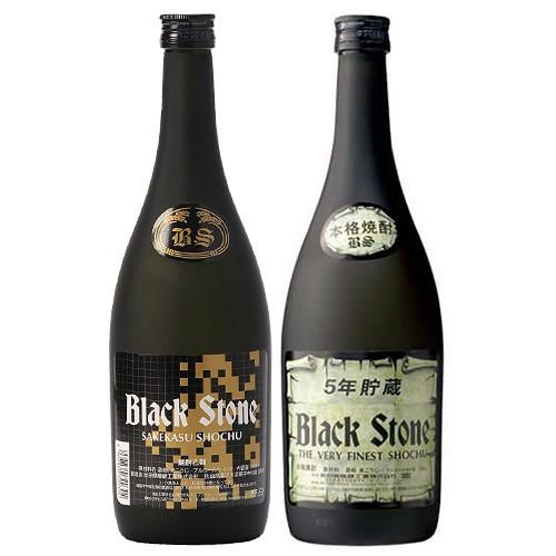 焼酎セット ブラックストーン 2種セット 41% 5年貯蔵 の 2種セット 720ml 秋田県醗酵 酒粕焼酎 送料無料  一部地域送料無料対象外｜sakenoishikawa