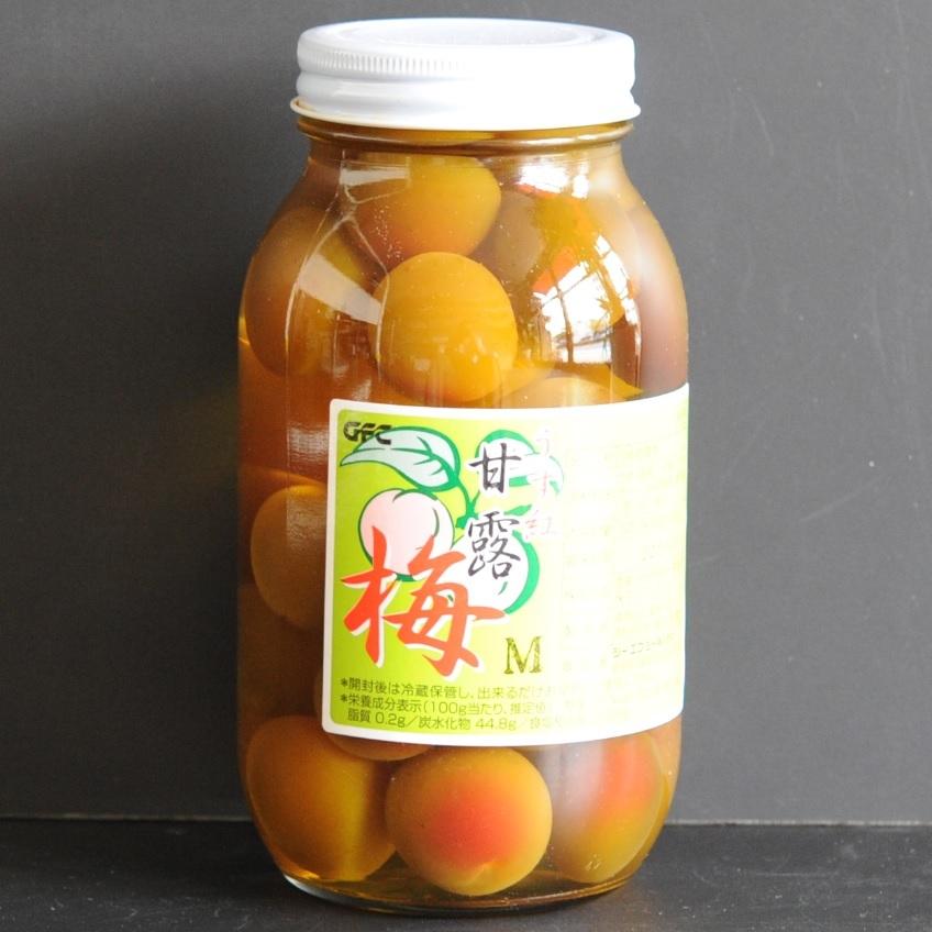 うす紅甘露梅 国産 和歌山県産 梅甘露煮 梅シラップ漬 Mサイズ : 酒の