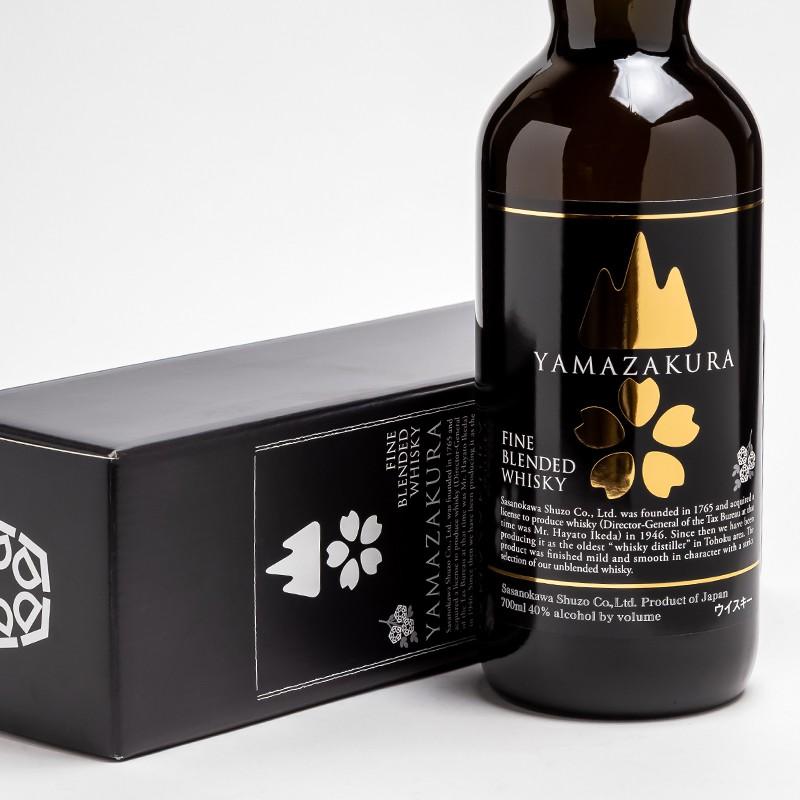 山桜 ブレンデッドウイスキー 黒ラベル 40° 700ml ウイスキー 笹 山桜 ブレンデッドウイスキー 黒ラベル 40° 700ml ウイスキー 笹