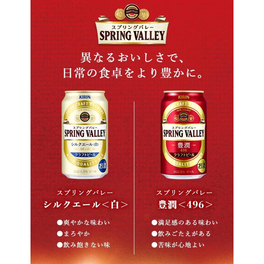 送料無料　キリン　クラフトビール　ＳＰＲＩＮＧ　ＶＡＬＬＥＹ（スプリングバレー）豊潤＜496＞　３５０缶　２ケース４８本入り　キリン｜sakesanpo｜02